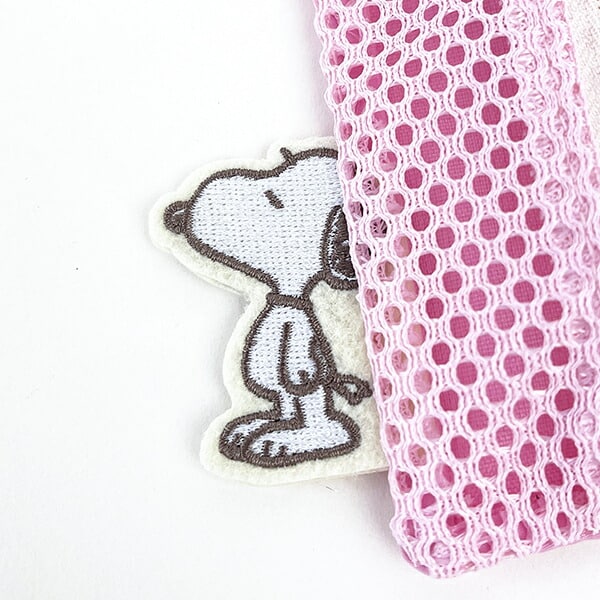 スヌーピー メッシュキーケース ピンク ミニポーチ SNOOPY