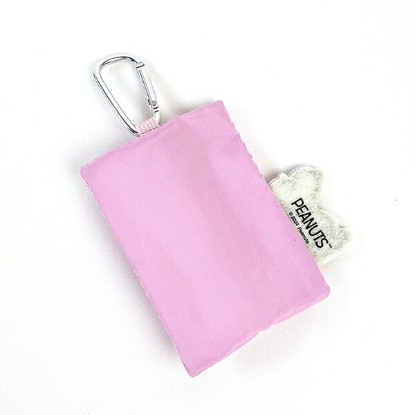 スヌーピー メッシュキーケース ピンク ミニポーチ SNOOPY