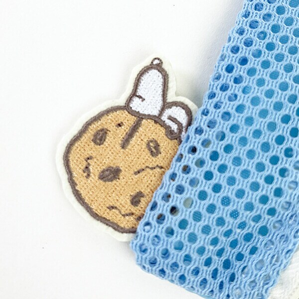 スヌーピー クッキー メッシュキーケース ブルー ミニポーチ SNOOPY