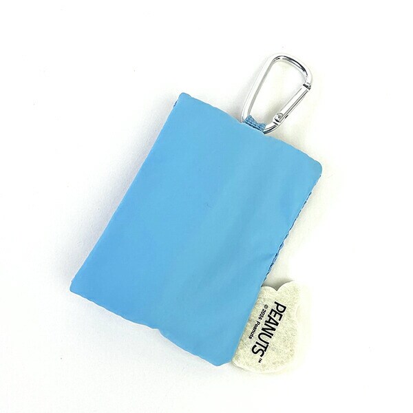 スヌーピー クッキー メッシュキーケース ブルー ミニポーチ SNOOPY