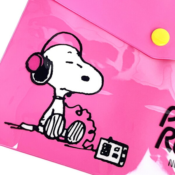 スヌーピー エンべローブケース ピンク 文具 日本製 SNOOPY