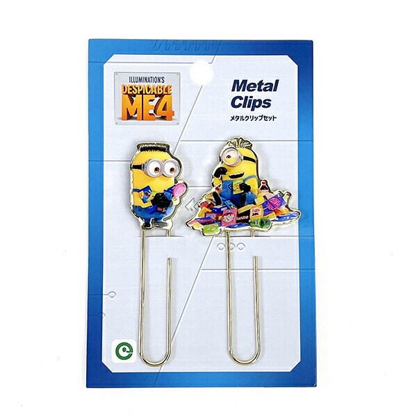 ミニオンズ 怪盗グルー4 スナック メタルクリップセット 文具