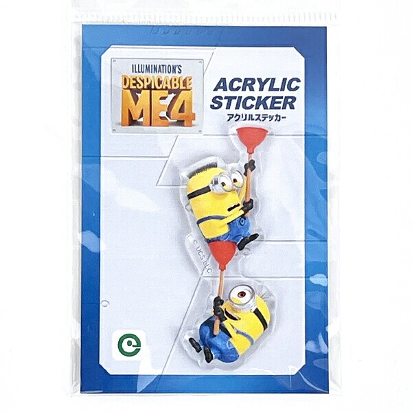 ミニオンズ 怪盗グルー4 ラバーカップ アクリルステッカー 日本製