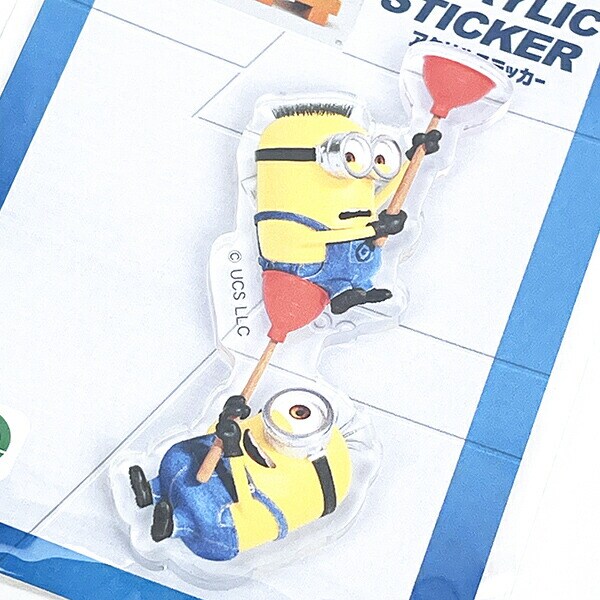 ミニオンズ 怪盗グルー4 ラバーカップ アクリルステッカー 日本製