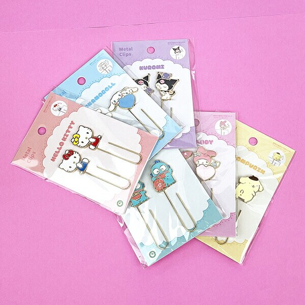 サンリオ メタルクリップセット マイメロディ 文具 学校 オフィス