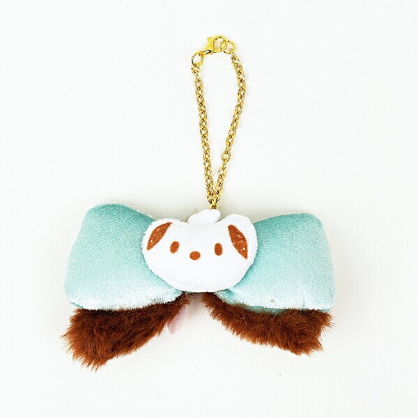 サンリオ ポチャッコ ふわみみリボンバッグチャーム (グリーン) キーホルダー Sanrio