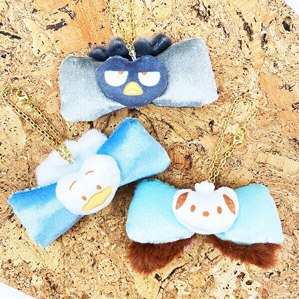サンリオ あひるのペックル ふわみみリボンバッグチャーム (ブルー) キーホルダー Sanrio