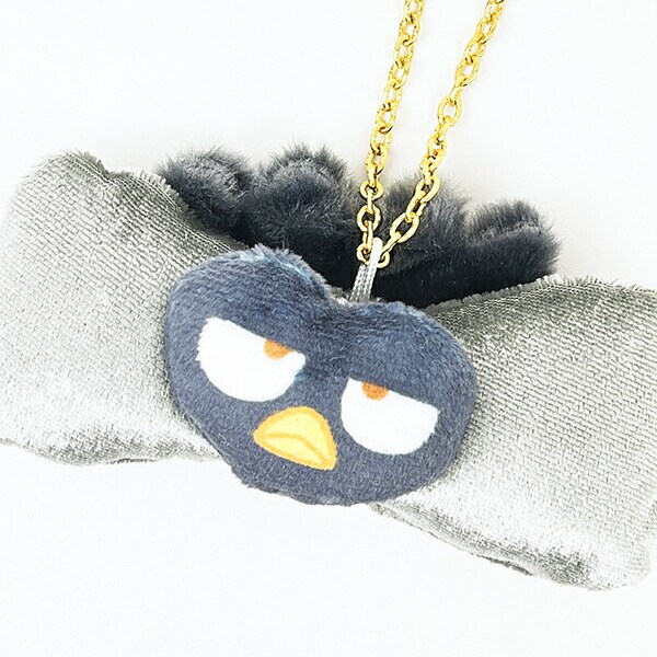 サンリオ バッドばつ丸 ふわみみリボンバッグチャーム (ブラック) キーホルダー Sanrio