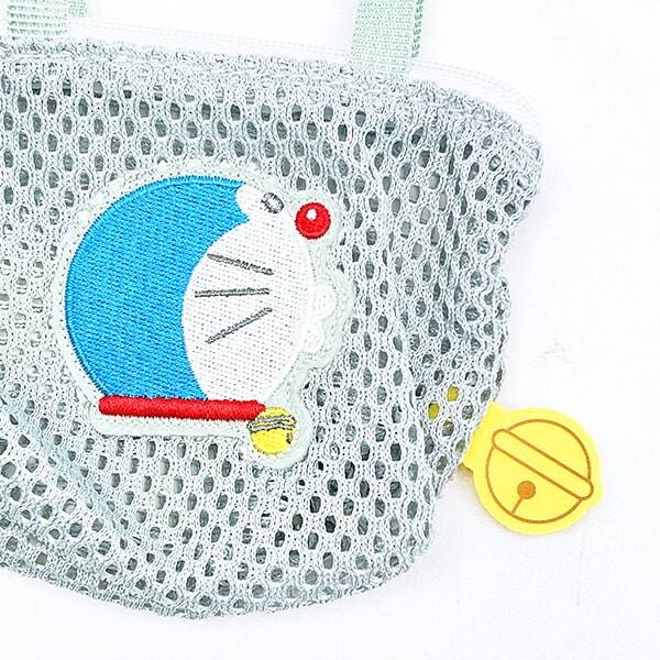 ドラえもん ミニチュアバッグボールチェーン グリーン メッシュ ポーチ