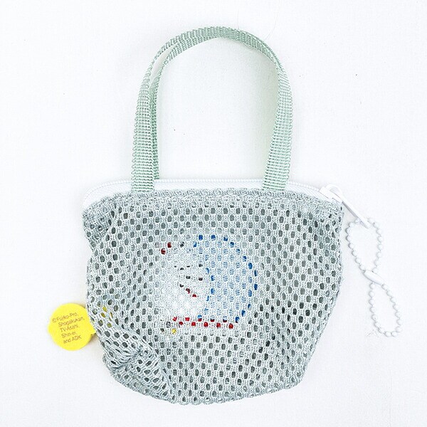 ドラえもん ミニチュアバッグボールチェーン グリーン メッシュ ポーチ