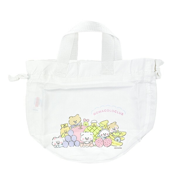 ほわころくらぶ ほわっとしばれるストリングバッグ ベビーフルーツ バッグ 巾着