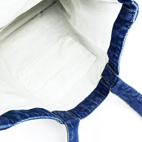 くまみね 仕事猫 デニム刺繍 B4トート ※DANGER※ バッグ