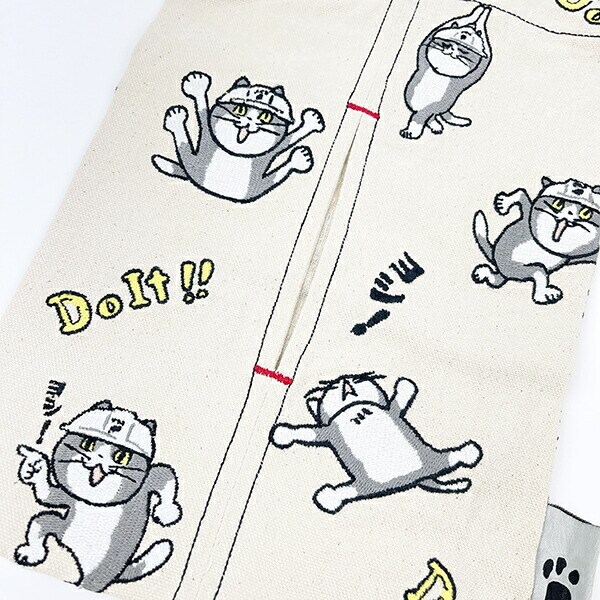 仕事猫 刺繍ティッシュケース ティッシュカバー インテリア