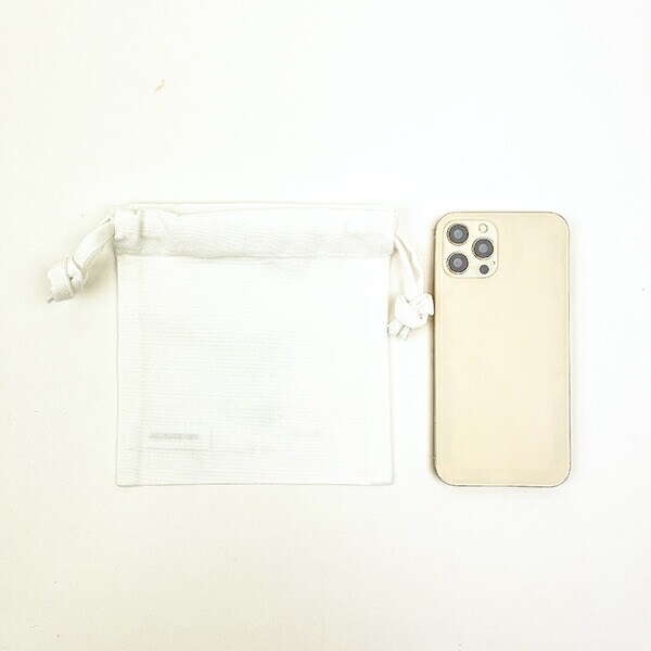 ほわころくらぶ グリーティングミニ巾着 ホワイト ポーチ 小物入れ