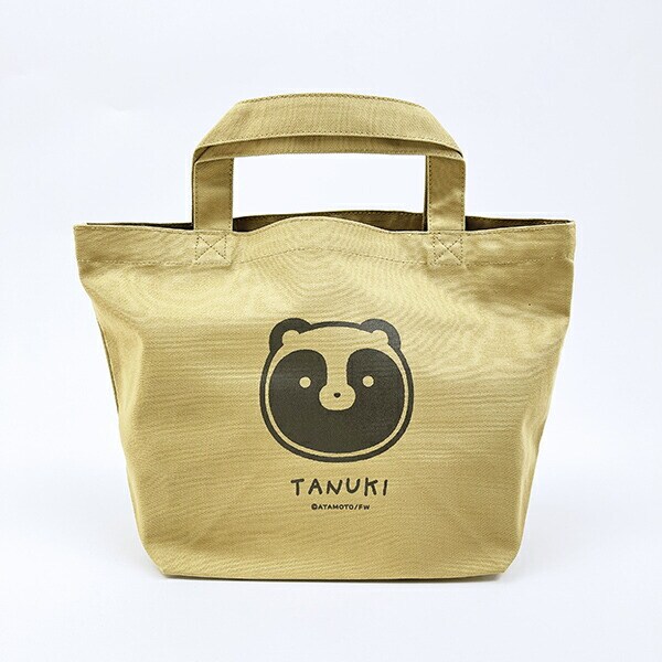 タヌキとキツネ タヌキ ランチトートバッグ
