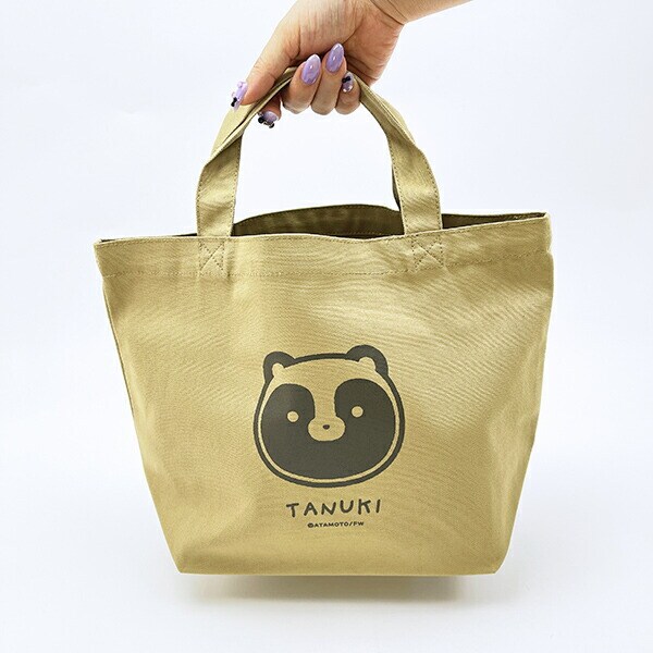 タヌキとキツネ タヌキ ランチトートバッグ