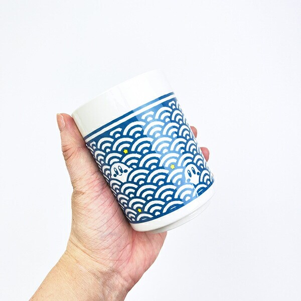 星のカービィ カービィたちと青海波 湯呑み コップ ふわふ和コレクション