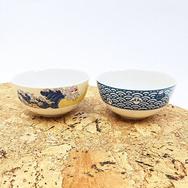 星のカービィ カービィたちと青海波 茶碗  ふわふ和コレクションシリーズ 食器