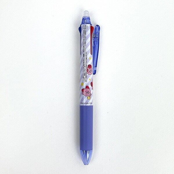 星のカービィ フリクションボール3色スリム カービィフェイスストライプ ボールペン 文具 日本製