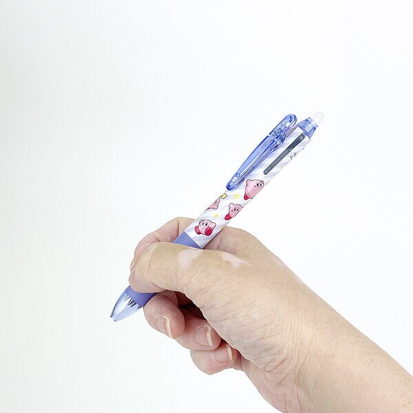 星のカービィ フリクションボール3色スリム カービィフェイスストライプ ボールペン 文具 日本製