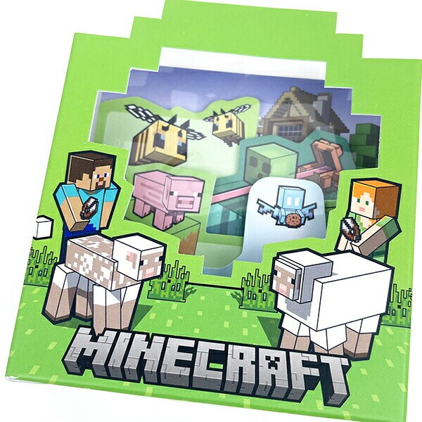 マインクラフト ボックスふせん(A) グリーン 文具 マイクラ 日本製