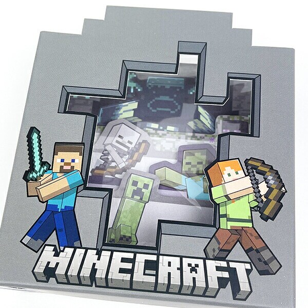 マインクラフト ボックスふせん(B) グレー 文具 マイクラ 日本製