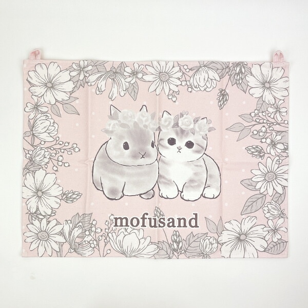 モフサンド mofusand ファブリックポスター M うさにゃん インテリア