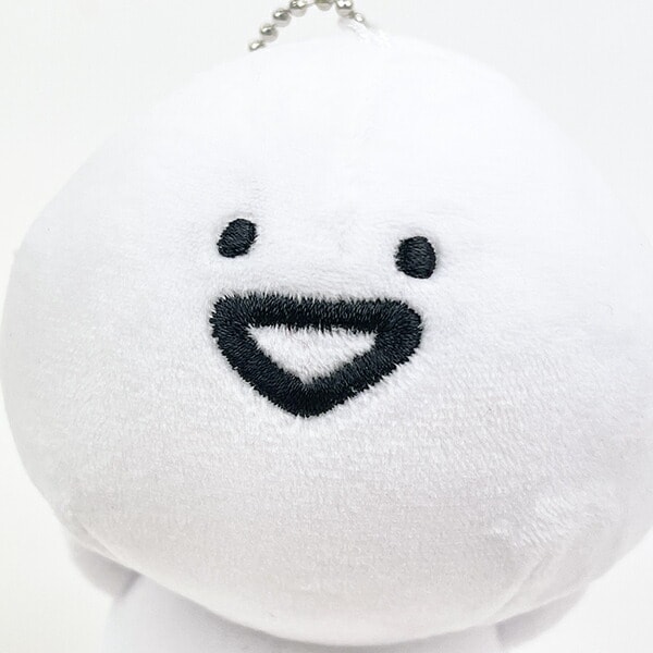 お文具といっしょ 振ると音が鳴るマスコット ぬいぐるみ お文具さん ホワイト