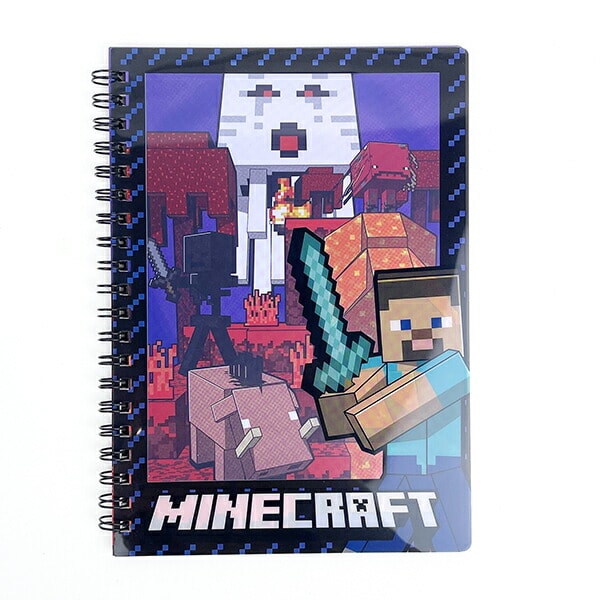 マインクラフト ギミック付きリングノート(ネザーゲート) 文具 マイクラ 日本製
