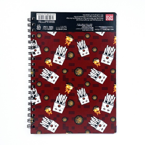 マインクラフト ギミック付きリングノート(ネザーゲート) 文具 マイクラ 日本製