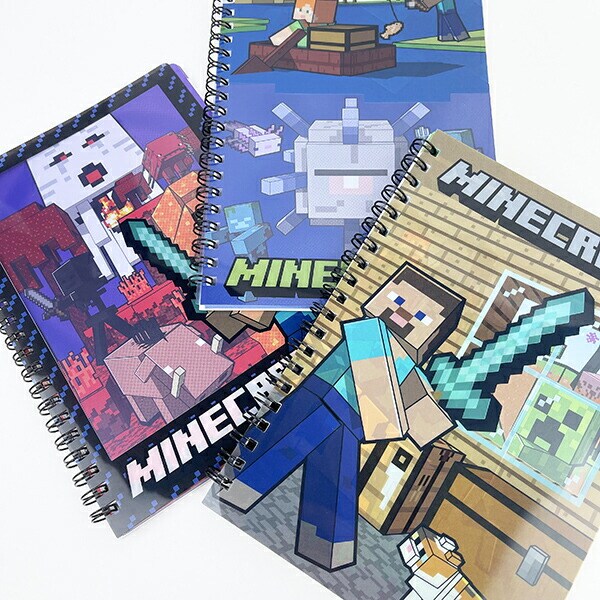 マインクラフト ギミック付きリングノート(ネザーゲート) 文具 マイクラ 日本製