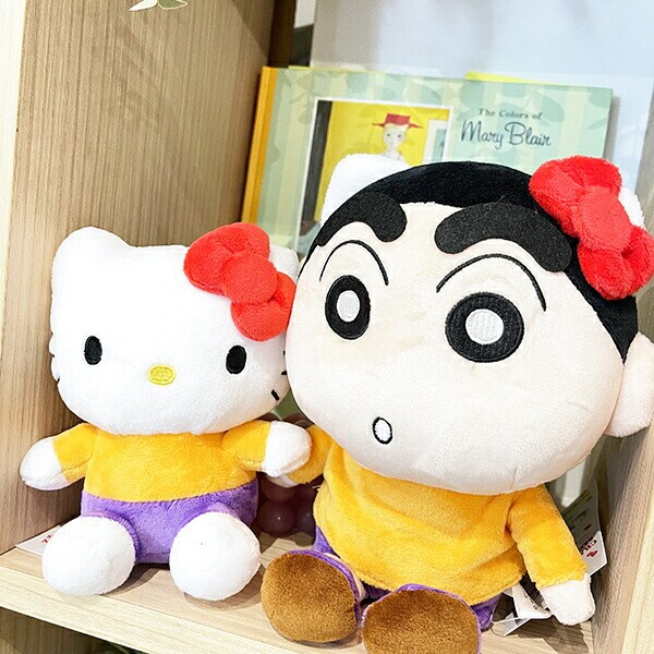 サンリオ クレヨンしんちゃん×サンリオキャラクターズ ハローキティ ぬいぐるみ インテリア