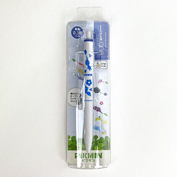 ピクミン ユニボールワン ノック式ゲルインクボールペン(ブルー) 文具
