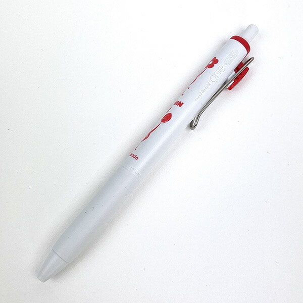 ピクミン ユニボールワン ノック式ゲルインクボールペン(レッド) 文具