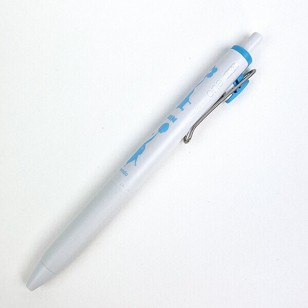 ピクミン ユニボールワン ノック式ゲルインクボールペン(スカイブルー) 文具