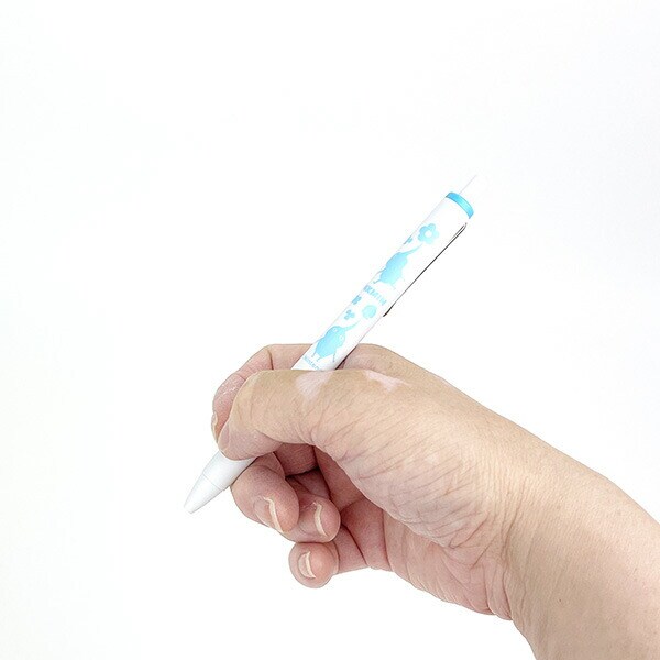 ピクミン ユニボールワン ノック式ゲルインクボールペン(スカイブルー) 文具