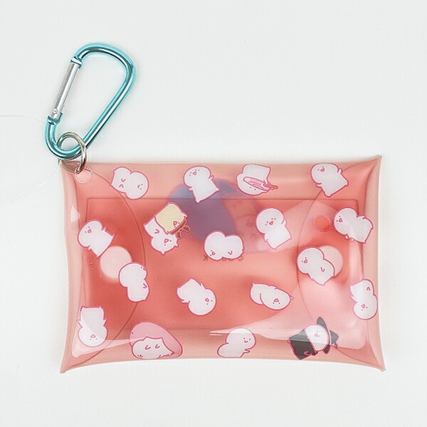 お文具といっしょ プリンさん カラビナ付きミニマルチケース イエロー