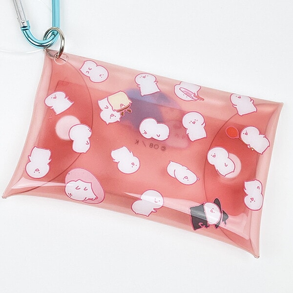 お文具といっしょ プリンさん カラビナ付きミニマルチケース イエロー