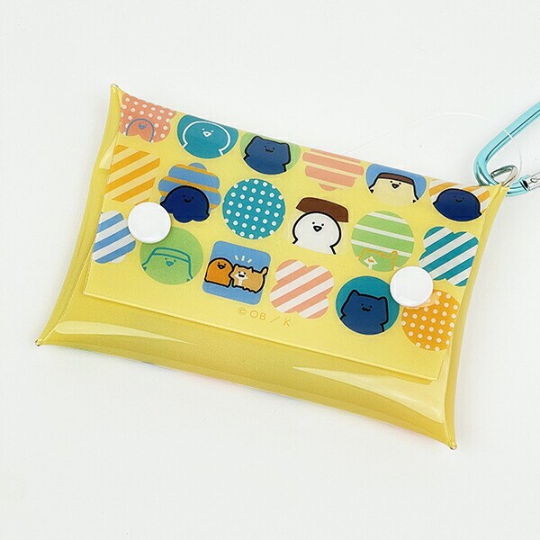 お文具といっしょ プリンさん カラビナ付きミニマルチケース ピンク