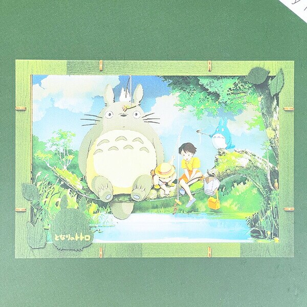 スタジオジブリ となりのトトロ なにが釣れるかな? ペーパーシアター ウッドスタイル プレミアム