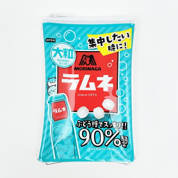 森永ラムネ ラムネボトル クリアポーチ