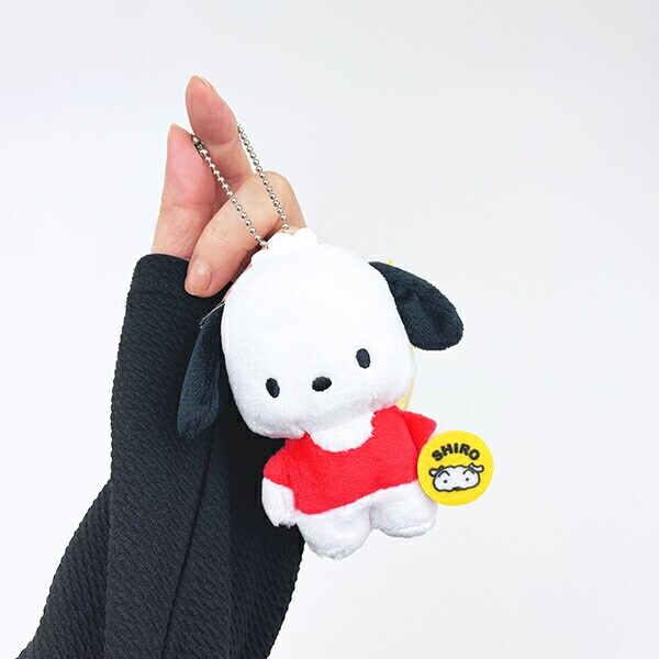 クレヨンしんちゃん × サンリオ ポチャッコ ぬいぐるみマスコット キーホルダー Sanrio