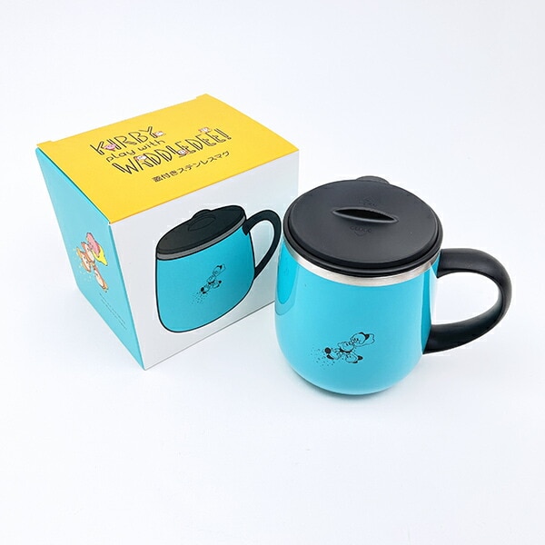 星のカービィ play withワドルディ 蓋付きステンレスマグカップ コップ