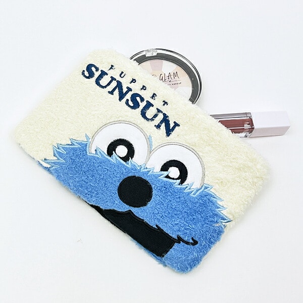 パペットスンスン もこもこフラットポーチ