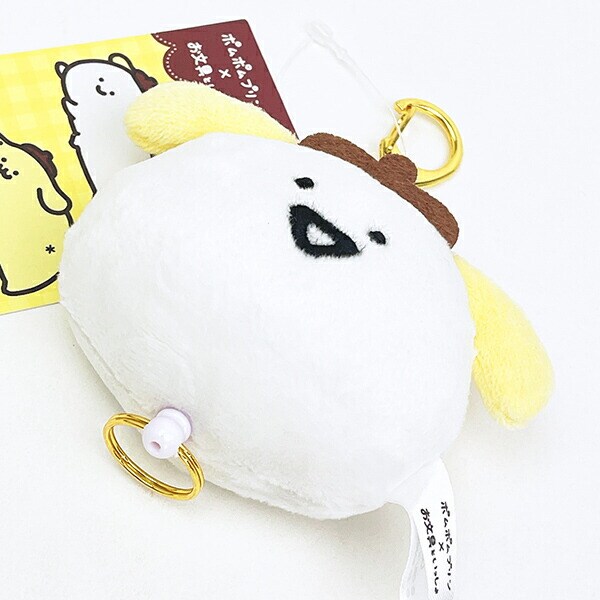 サンリオ ポムポムプリン×お文具といっしょ リール付きマスコット (1) お文具さん Sanrio