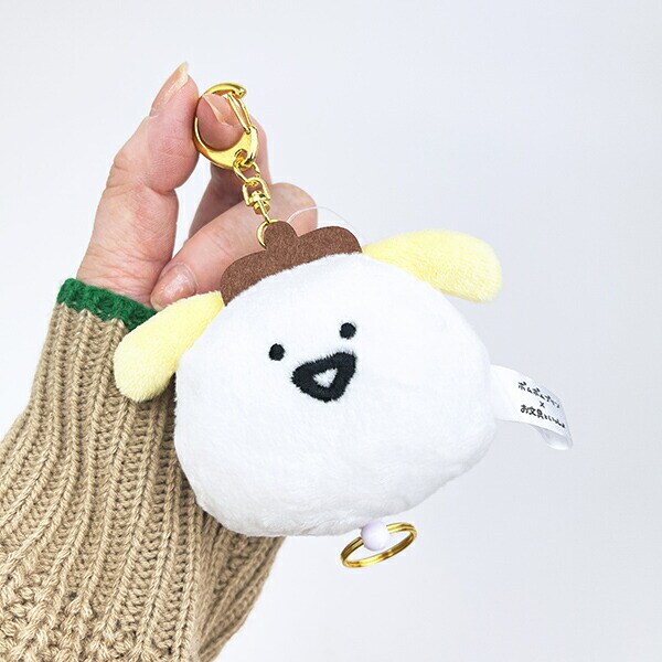 サンリオ ポムポムプリン×お文具といっしょ リール付きマスコット (1) お文具さん Sanrio