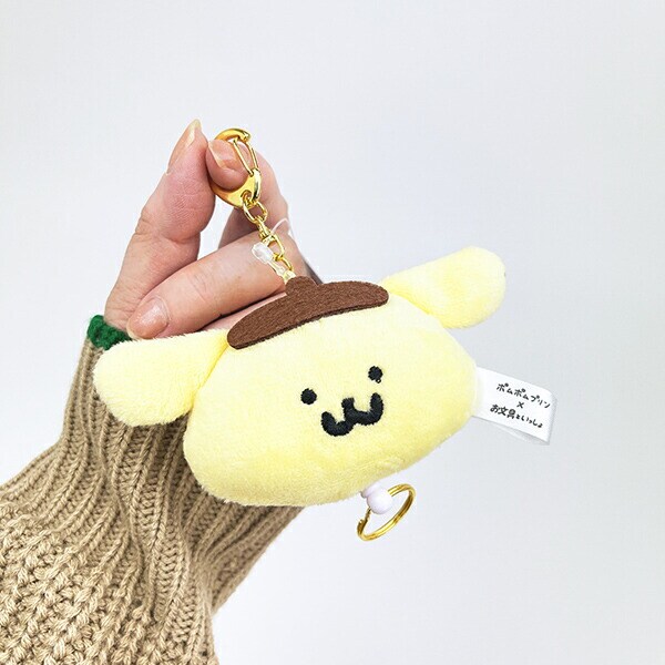 サンリオ ポムポムプリン×お文具といっしょ リール付きマスコット (2) ポムポムプリン Sanrio