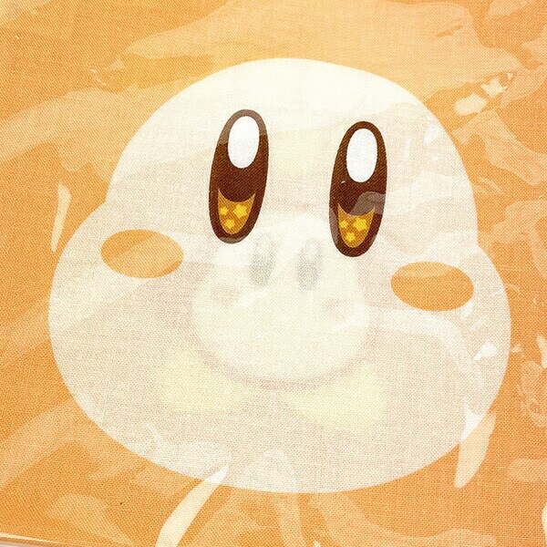 星のカービィプププフェイス 巾着 ワドルディ 巾着袋 オレンジ