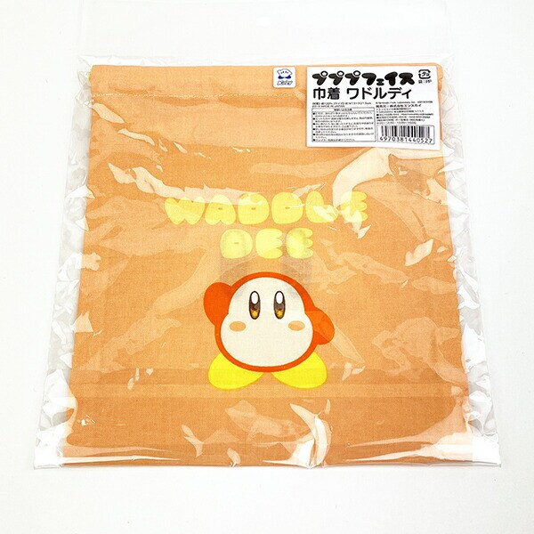 星のカービィプププフェイス 巾着 ワドルディ 巾着袋 オレンジ