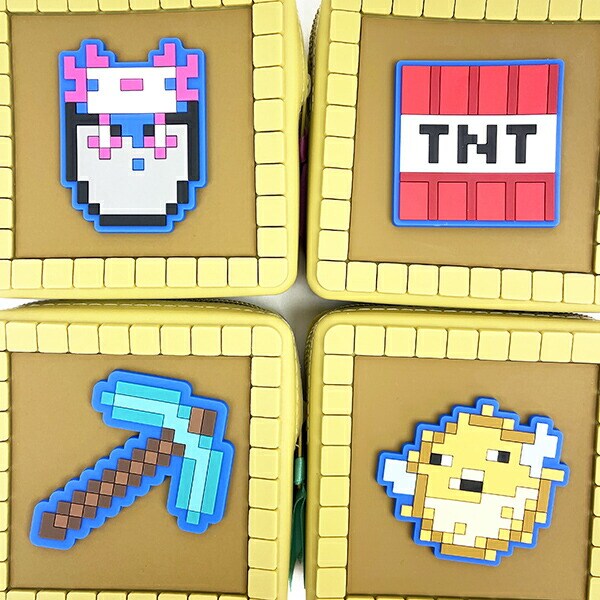 マインクラフト アイテムフレームシリコンポーチ(ダイアモンドのツルハシ) マイクラ